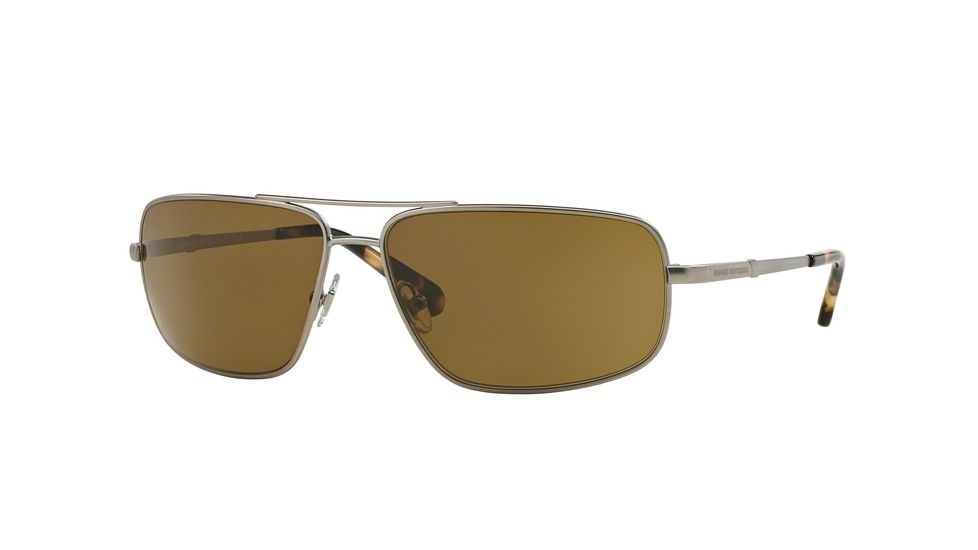 Brooks Brothers BB4031S Sunglasses 151573-61 - Matte Lt Gunmetal Frame, Smoke Solid Lenses
