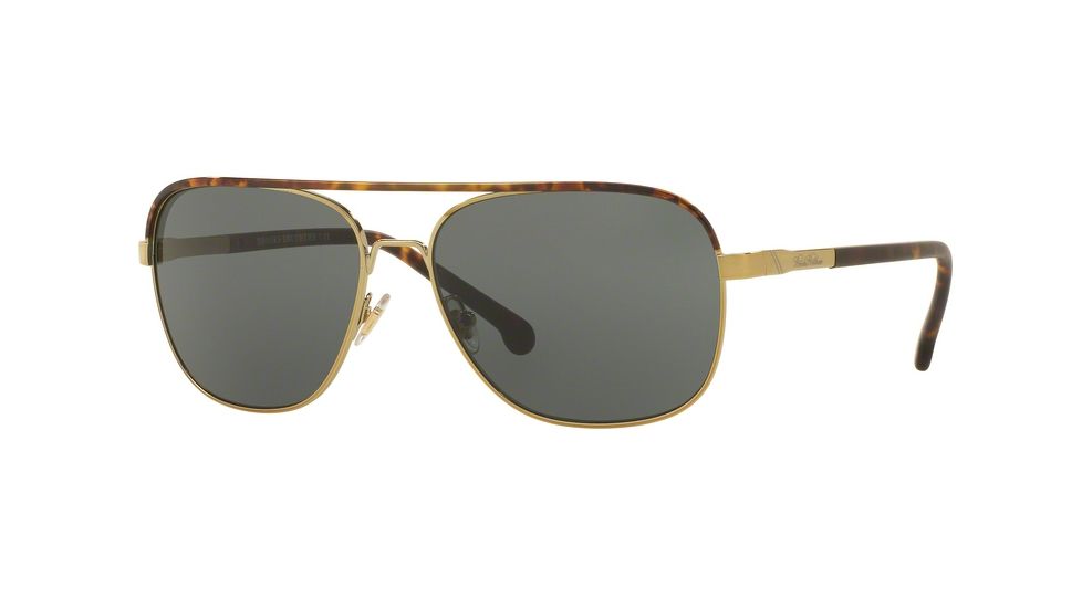 Brooks Brothers BB4038S Sunglasses 100171-58 - Gold Frame, Green Solid Lenses