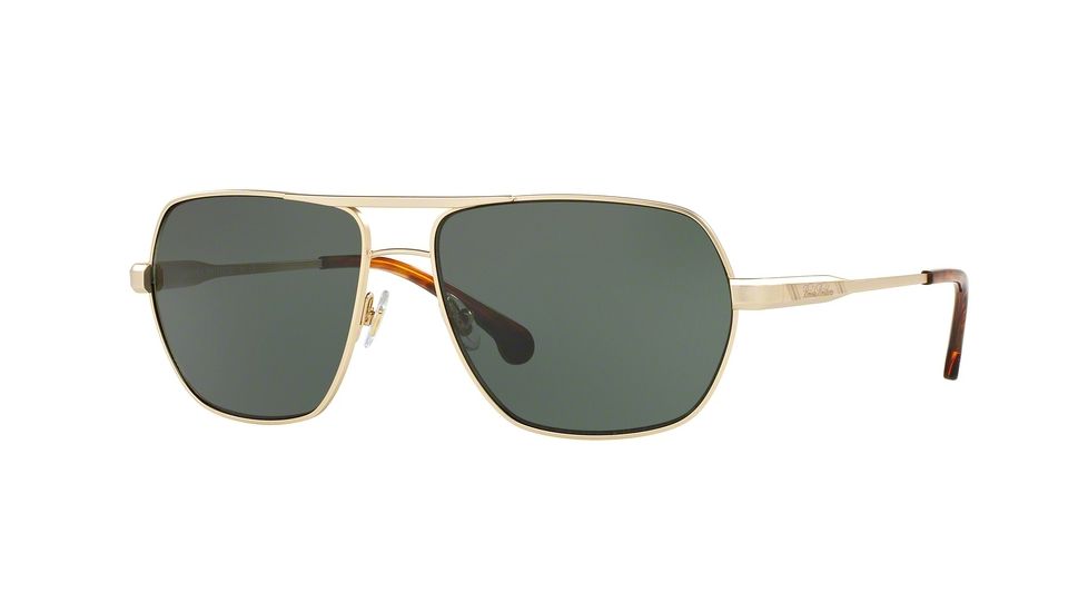 Brooks Brothers BB4041S Single Vision Prescription Sunglasses BB4041S-117271-59 - Lens Diameter 59 mm, Frame Color Gold
