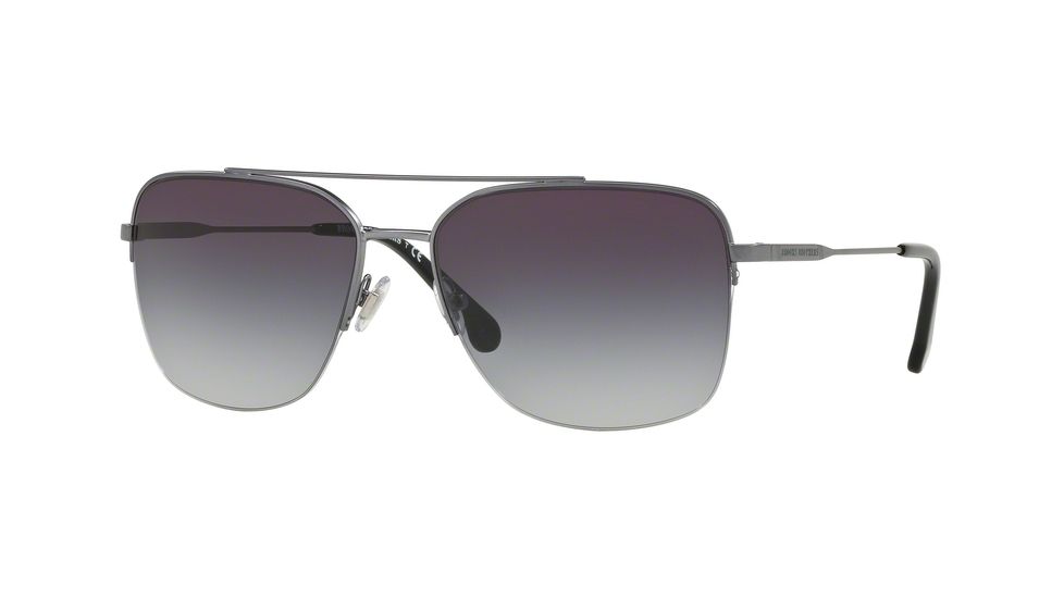 Brooks Brothers BB4047 Sunglasses 12218G-60 - Dark Gunmetal Frame, Gray Gradient Lenses