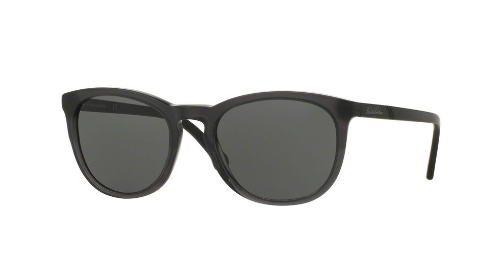 Brooks Brothers BB5030S Sunglasses 610987-55 - Lt Grey/matte Black Frame, Grey Solid Lenses