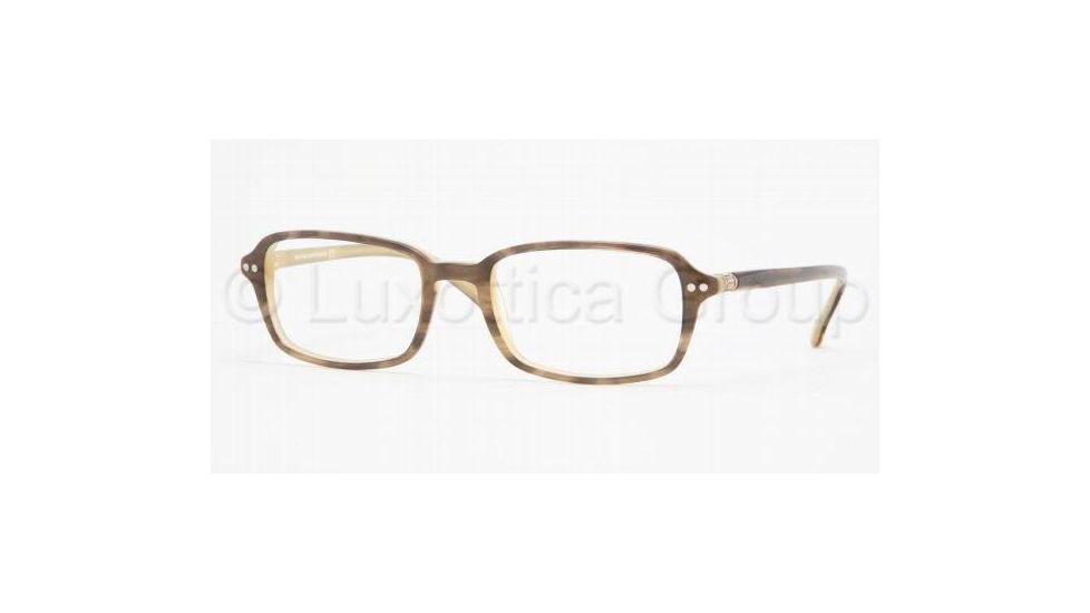 Brooks Brothers BB717 SV Prescription Eyeglasses, Wood/Cream Frame w/ 49 mm Diameter Lenses, 5236 4918