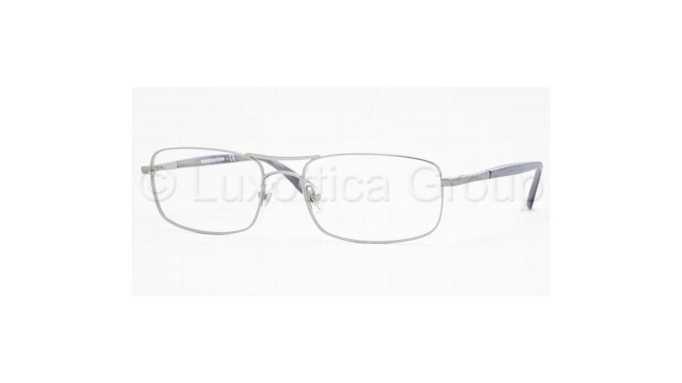 Brooks Brothers BB 458 Eyeglasses Styles Matte Gunmetal Frame w/Non-Rx 56 mm Diameter Lenses