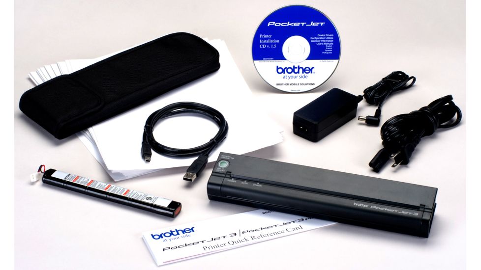 Brother Mobile Solutions Pentax Pocket Jet 3 200 dpi Printer Kit, PJ522-K
