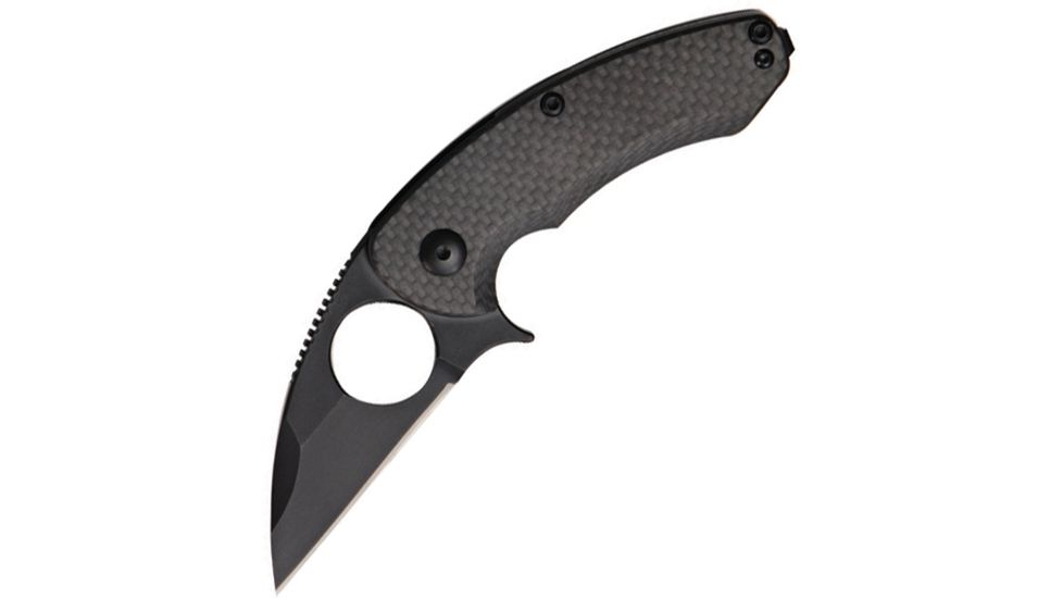Brous Blades Silent Soldier Flipper Knife, black Cerakote finish BRB63