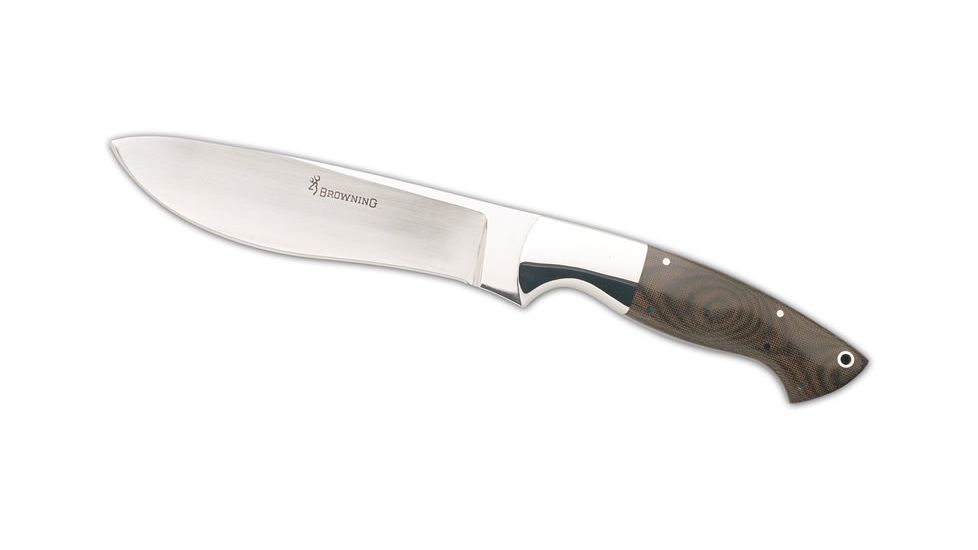 Browning 975 Camp Brown Handle,SS Fixed Blade Knife 322975