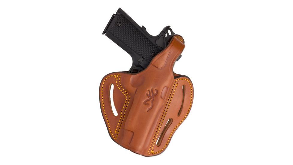 Browning BG Belt Slide Thumb Break Holster, 1911-22/1911-380, Right Hand, Brown, 12904011
