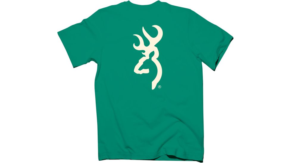 Browning Bg Men's T-shirt Cream Buckmark Xx-large Kelly Green