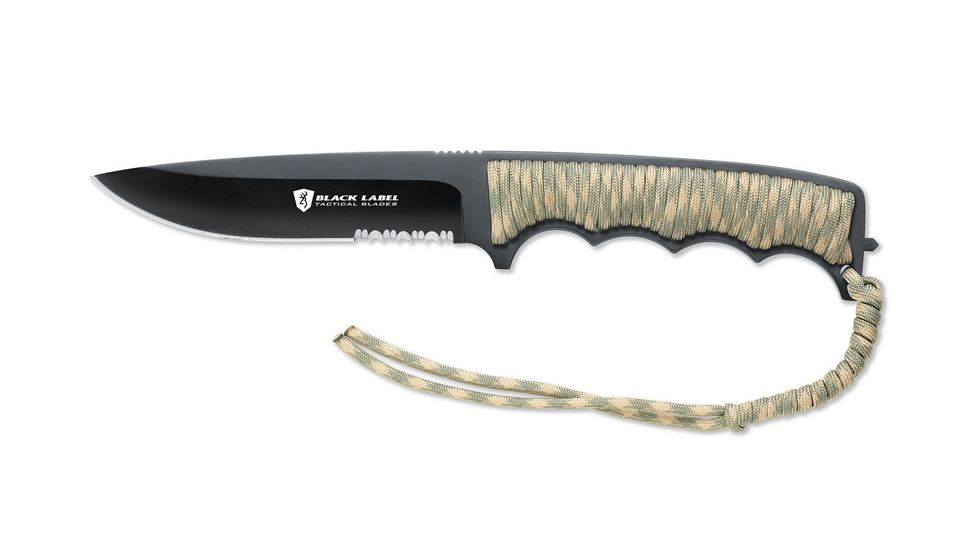 Browning 118BL Black Label Stone Cold Spear Cord Knife w/ Tactical Fixed Blade 320118BL