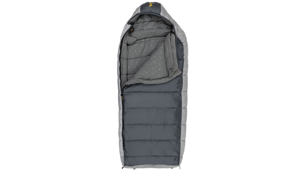 Browning Camping McKinley -30 Degrees Sleeping Bag, Charcoal/Gray, 4893958
