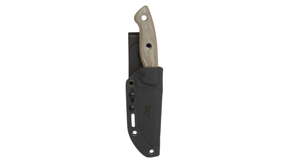 Browning Desolation Fixed Blade Knife, 3.75in, 440-C, Drop Point, Composite Handle, Black, 3220508B
