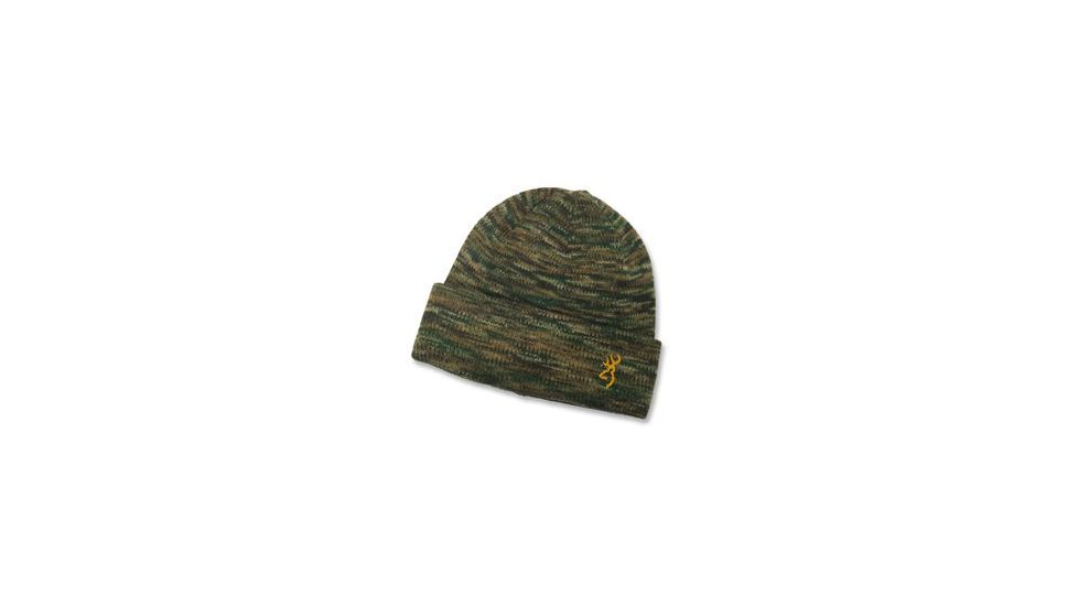 Browning Full Curl Wool Beanie, AllTerrain Camo, one size fits most 30827829