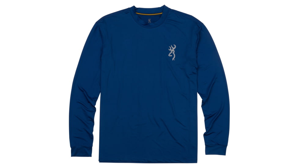 Browning Graphic Long Sleeve Sun Shirt - Mens, Navy, XL, 3011789504