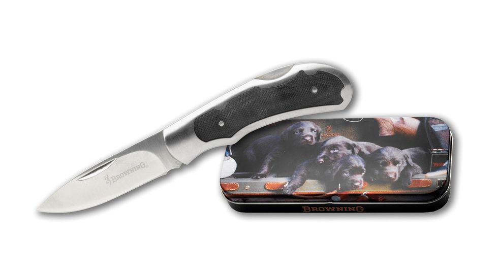 Browning Lab Puppy with Tin BR878