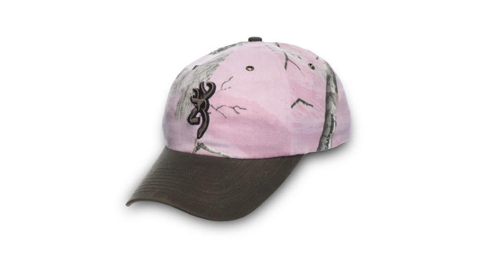 Browning Northfork Cap With Repel-Tex Brim, Realtree AP/Pink, Adult cap adjustable fit 308005261