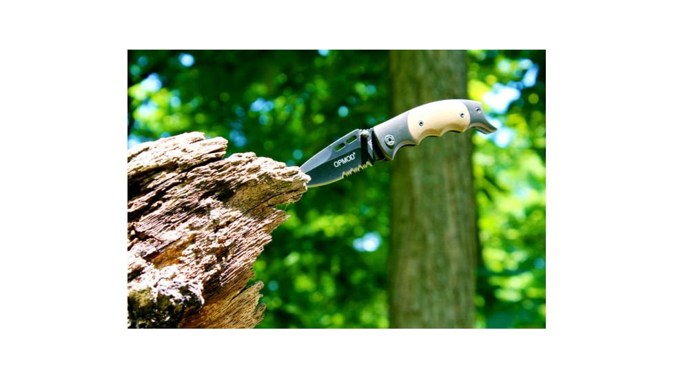 Browning OPMOD Folder Knife w/ Thumb Rest, Limited Edition - Sand 322754