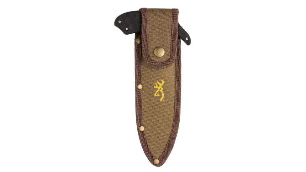 Browning Primal Bone Saw, 5.25in, 8Cr13MoV, Polymer/Rubber Handle, Black, 3220425