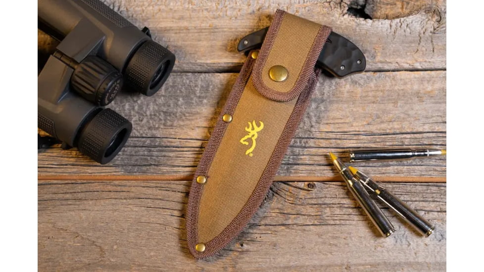 Browning Primal Bone Saw, 5.25in, 8Cr13MoV, Polymer/Rubber Handle, Black, 3220425
