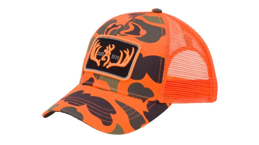 Browning Racked Cap, Blaze, One Size, 308299011