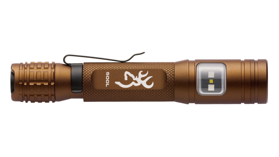 Browning Ridgeline LED Flashlight, Lithium-Ion, White, 550 Lumen, Burnt Bronze, 3711265