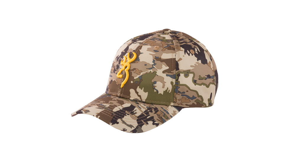 Browning Rimfire Cap Buckmark Logo Auric Velcro, Camo, 308379351