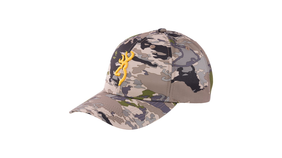 Browning Rimfire Cap Buckmark Logo Ovix Velcro, Camo, 308379341