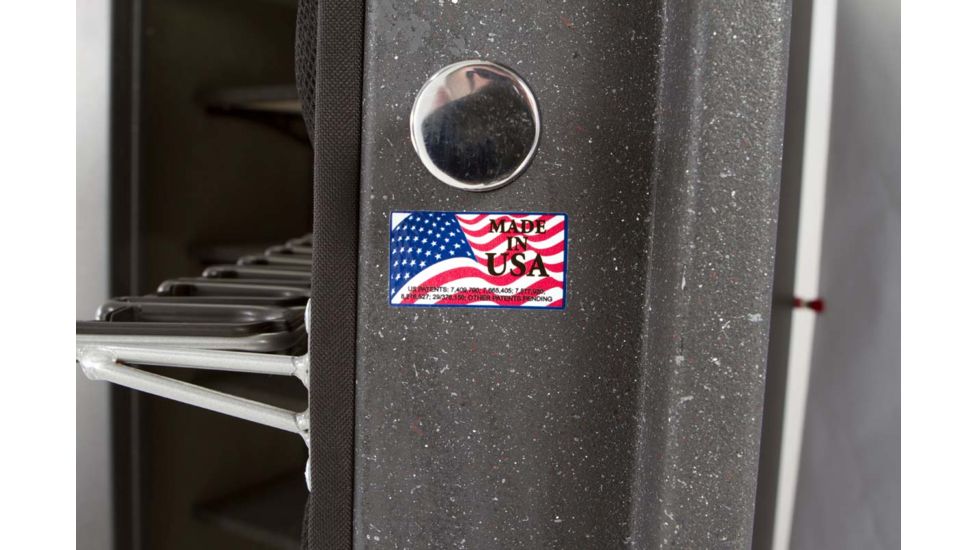 Browning Safes Hunter Wide HR37 Gun Safe,60x43x25in,Textured Charcoal,Silver Chrome,Scroll,S and G Mechanical Lock 1601100167