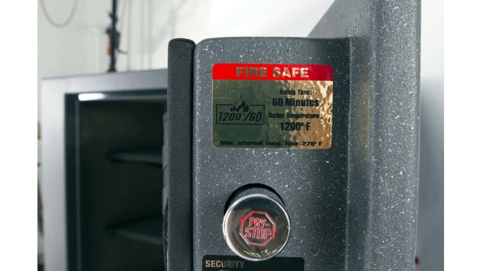 Browning Safes Hunter Wide HR37 Gun Safe,60x43x25in,Textured Charcoal,Silver Chrome,Scroll,S and G Mechanical Lock 1601100167