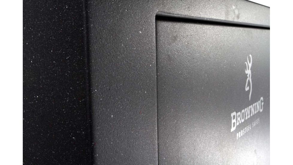 Browning Safes Hunter Wide HR37 Gun Safe,60x43x25in,Textured Charcoal,Silver Chrome,Scroll,S and G Mechanical Lock 1601100167