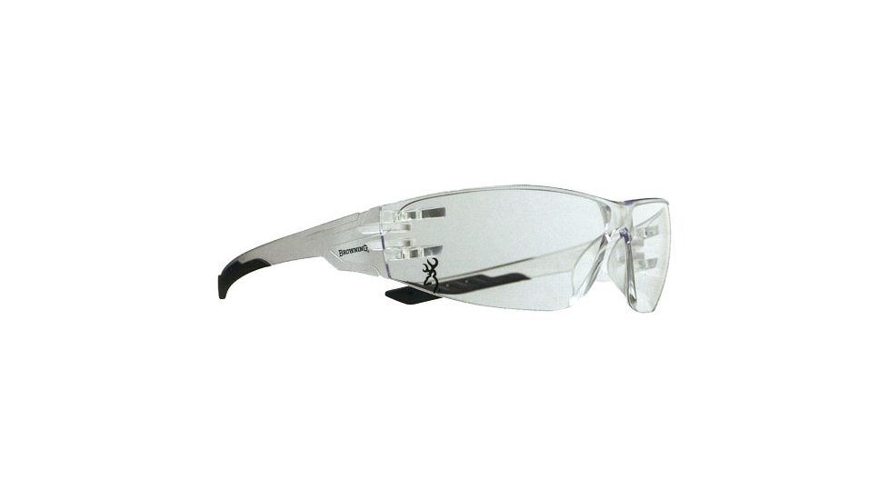 Browning Shooters Flex Sunglasses, Clear/Black, 12761