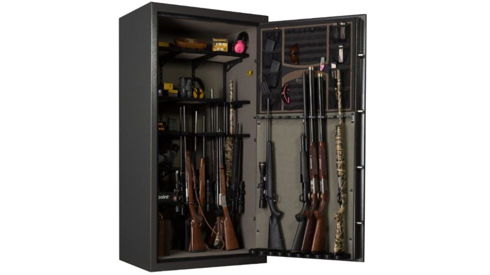 Browning SP41 Sporter Gun Safe,60min/1400 Degrees,SG Mechanical Lock,Hammer Gray Silver/Chrome Scroll 1601100223