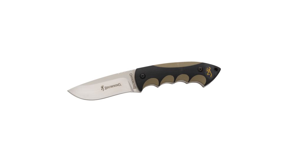Browning Steel Sharp Skinner,3.375in w/Carbide Sharpener in Handle 3220224