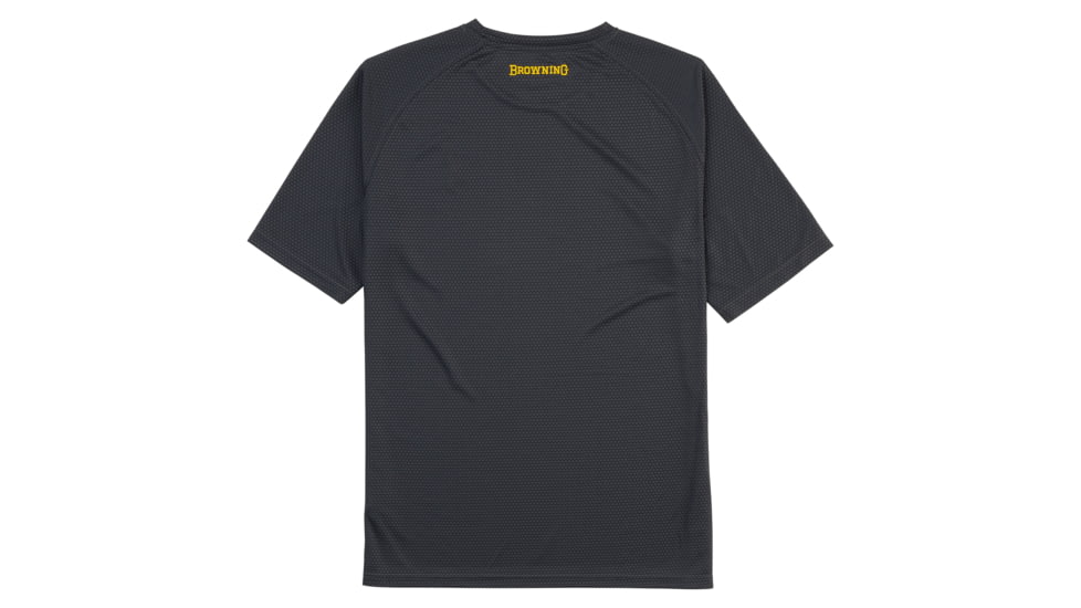 Browning Tech Short Sleeve T-Shirt - Mens, Small, Carbon, 3011667901
