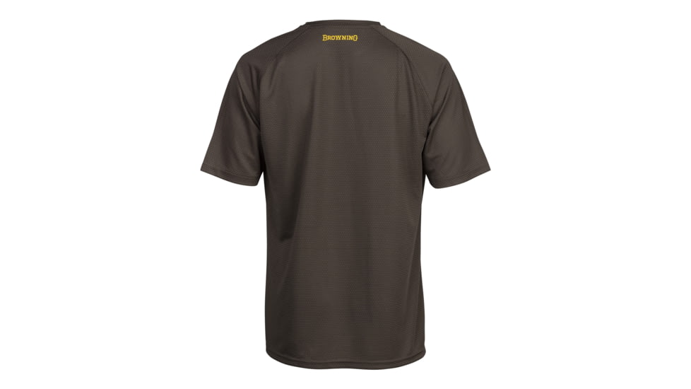 Browning Tech Short Sleeve T-Shirt - Mens, Small, Major Brown, 3011669801