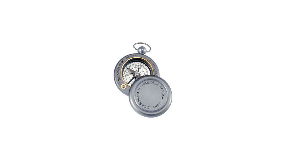 USED Brunton Gentlemans Pocket Compass, Engraved F-1894DWB, EDEMO1