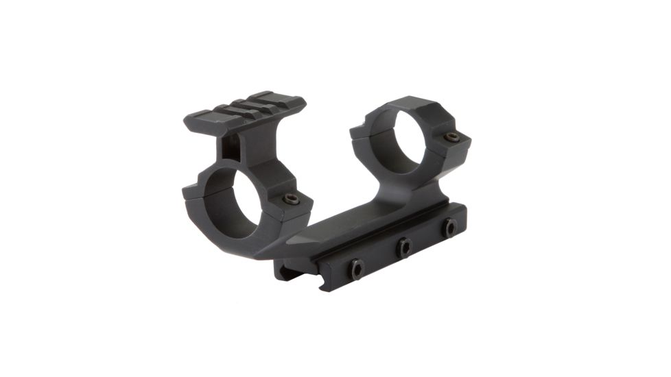 BSA Optics Tactical Weapon 1 Piece 1in Ring Rail Mount w/ Upper Rail Mounts, Black TWAR223RM