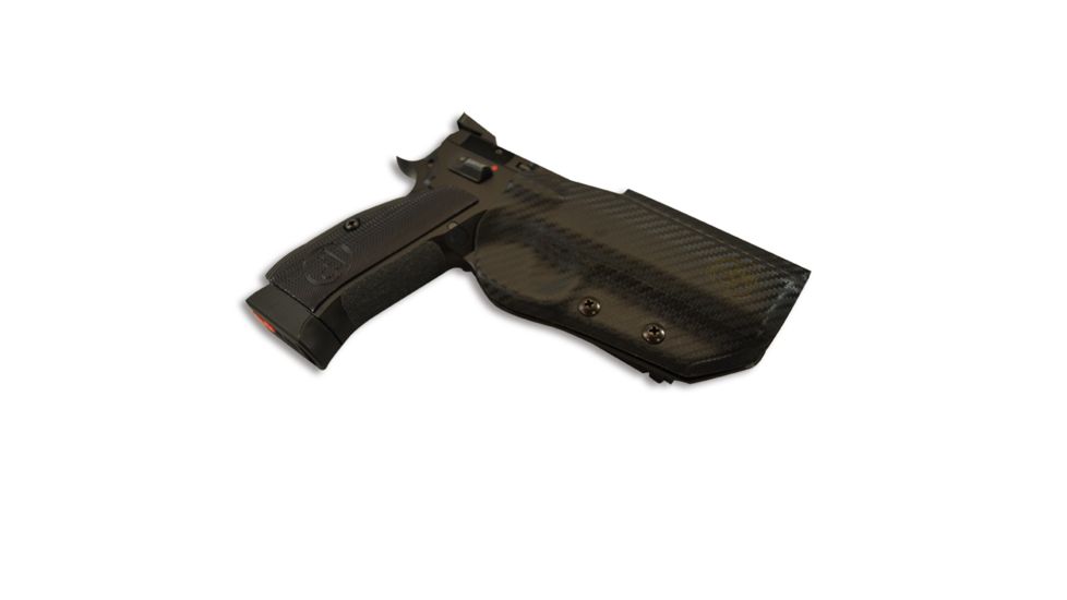 Black Scorpion Outdoor Gear IDPA Pro Competition Holster, CZ SP, Right Hand, Carbon Fiber Finish, HC03-IDPA-CZSPRH