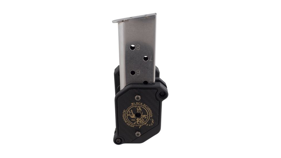 Black Scorpion Outdoor Gear IPSC / USPSA Black Scorpion 3 Storm I Pouches w/ 1 Magnetic Magazine Pouch, Black, CO03-2222-MPMG