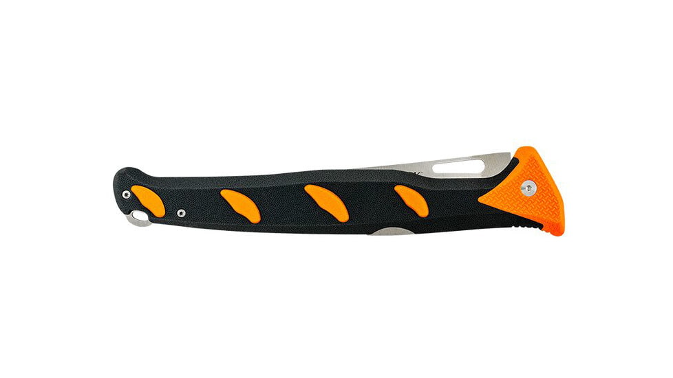 Buck Knives 148 Hookset Folding Knives, 6in, 5Cr15MoV Steel, Straight, Fillet Shape, Orange/Gray Freshwater, Nylon Handle, 0148ORSB/13277