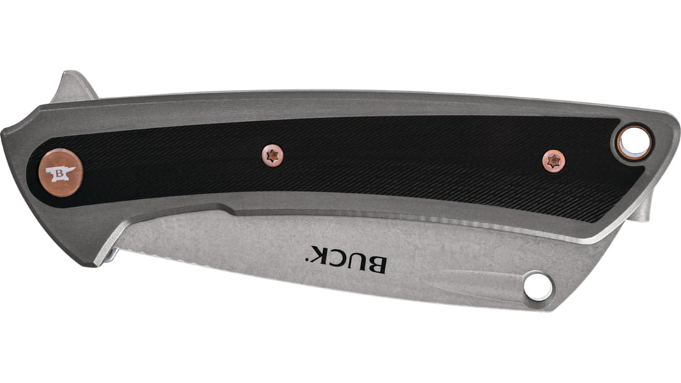 Buck Knives 263 HiLine Knife, 3.25in, D2 Stainless Steel, Straight, Aluminum, Satin, 0263GYSB/13243
