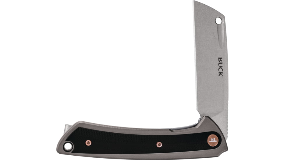 Buck Knives 263 HiLine Knife, 3.25in, D2 Stainless Steel, Straight, Aluminum, Satin, 0263GYSB/13243