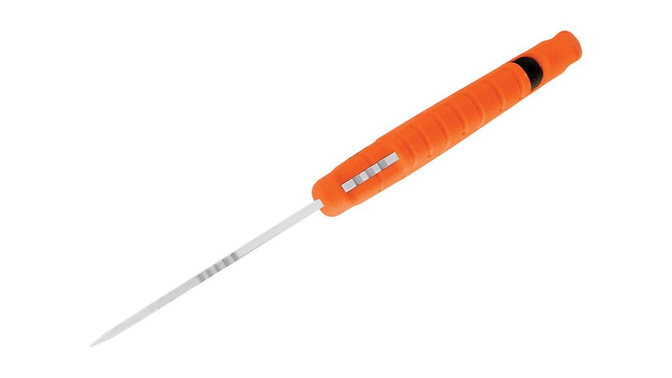 Buck Knives 657 Pursuit Pro Large Knife, 4.5in S35VN Guthook Satin Blade, Versaflex Orange/Black Handle, 0657ORG