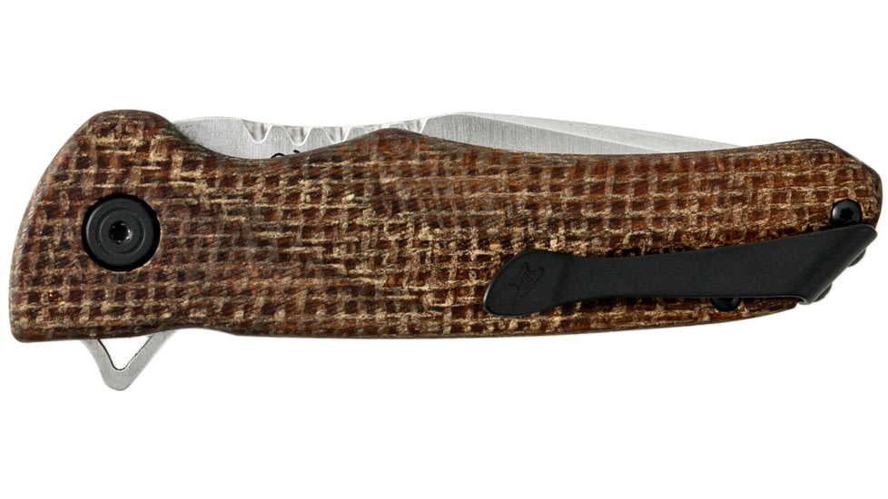Buck Knives 841 Sprint Pro Folding Knife, 3.125in, S30V, Straight Blade, Burlap Micarta, 0841BRS1B/13435