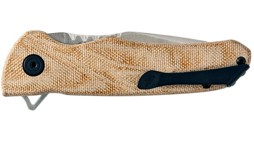 Buck Knives 841 Sprint Pro Folding Knife, 3.125in, S30V, Straight Blade, Natural Canvas Micarta, 0841TNSB/13437