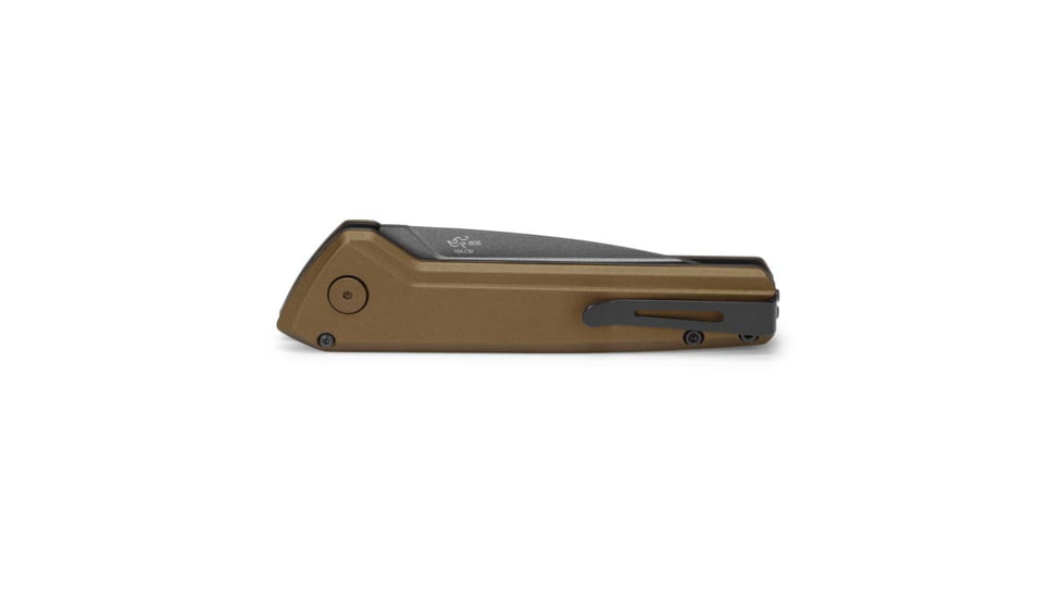 Buck Knives Auto Deploy Button Lock Automatic Folding Knife, 3.25 in, 154CM Stainless Steel, Bronze Handle, 0838BRS1B/13443