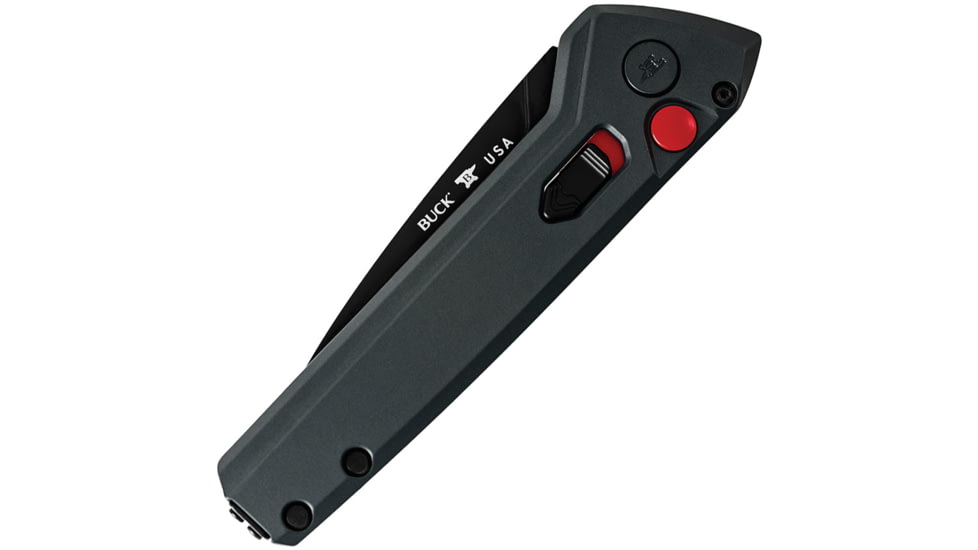 Buck Knives Auto Deploy Button Lock Automatic Folding Knife, 3.25 in, 154CM Stainless Steel, Sniper Gray, 0838GYS1B/13444