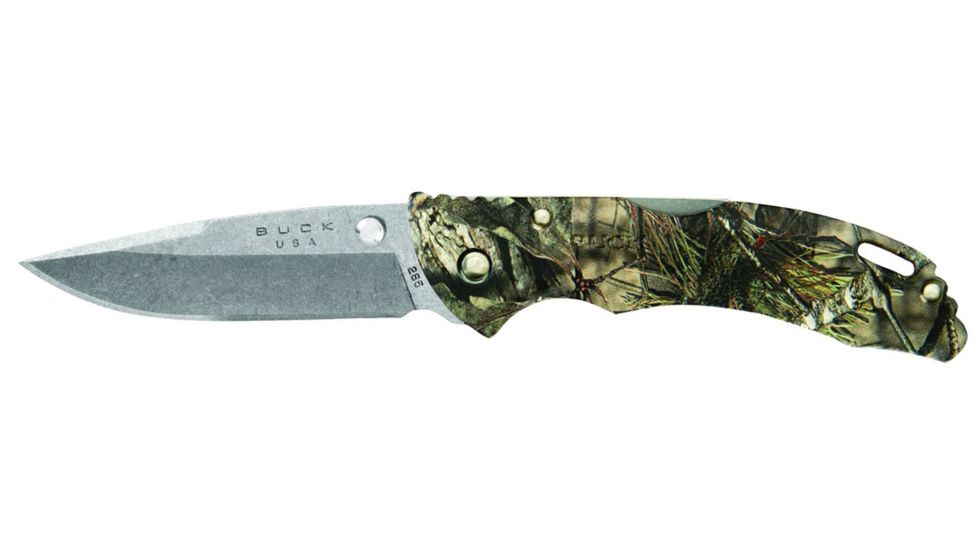 Buck Knives Bantam BLW Folding Knife, 3 1/8in 420HC Stainless Steel Blade, Mossy Oak Country Camo, 0285CMS24