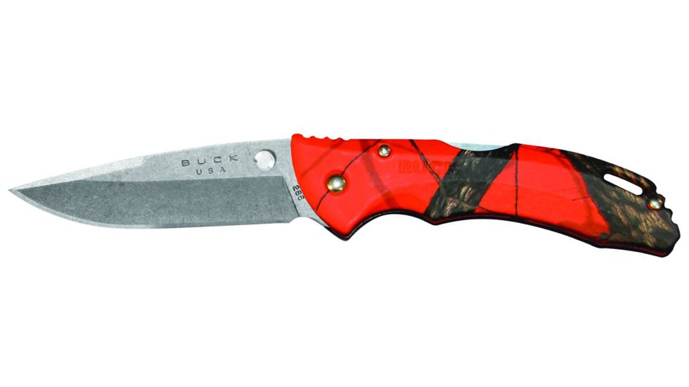 Buck Knives Bantam BLW Folding Knife, Mossy Oak Orange Blaze Camo Handle 0285CMS9