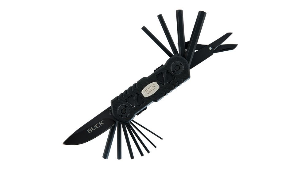 Buck Knives Bow Tool w/ Broadhead Wrench, Black Oxide Coated Blade VPAK737BKS