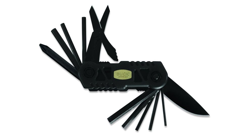 Buck Knives Bow Tool w/ Broadhead Wrench, Black Oxide Coated Blade, VPAK737BKS